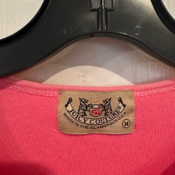 Juicy Couture Vintage y2k pink Terry Long sleeve tunic top size medium - Picture 2 of 6